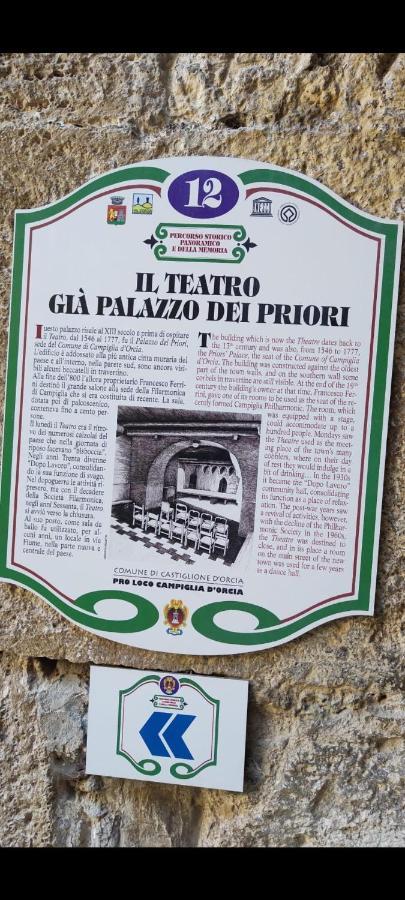 La Casa Del Teatro Διαμέρισμα Campiglia dʼOrcia Εξωτερικό φωτογραφία